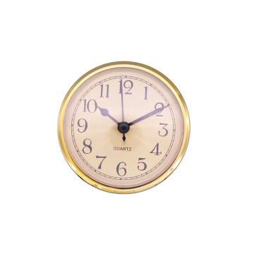 90mm Gold Plastic Clock Inserts